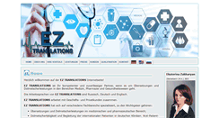 Desktop Screenshot of ez-translations.com